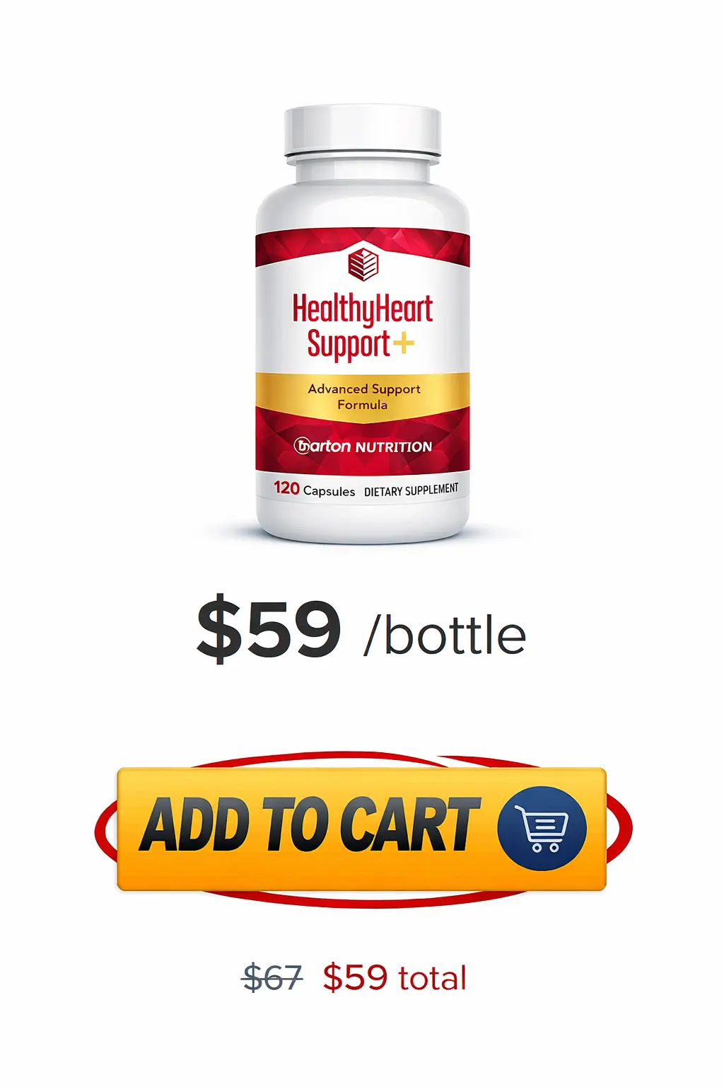 Healthy Heart Support+ 1-Bottle Price